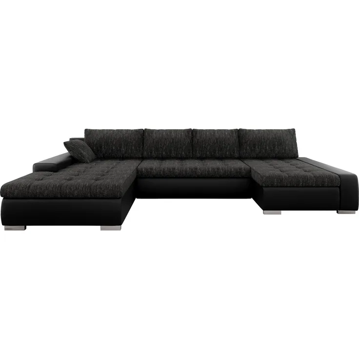 Mirjan24 Ecksofa, Wohnlandschaft Caro mit Bettkasten und Schlaffunktion, kunstleder Soft 011 + Lawa 06