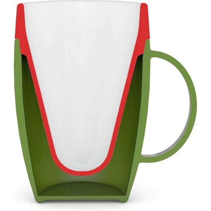 Ornamin Schnabelbecher Becher mit Trink-Trick mit Schnabelaufsatz/Trinkaufsatz, 2-tlg, Kunststoff, Trinkhilfe l Alltagshilfe l BPA-frei l Made in Germany – Bild 3