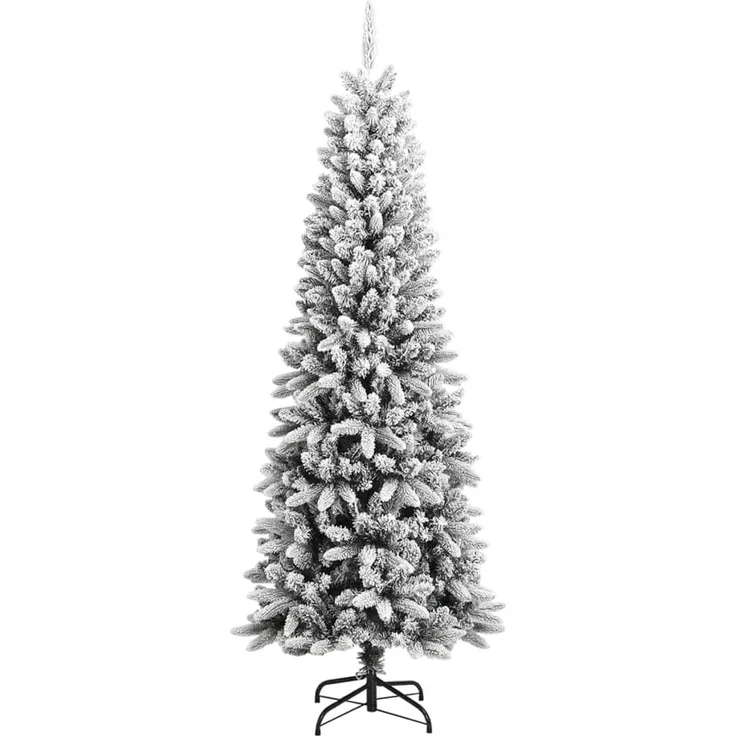 vidaXL Künstlicher Weihnachtsbaum Beschneit 210 cm PVC&PE 345191 – Bild 2