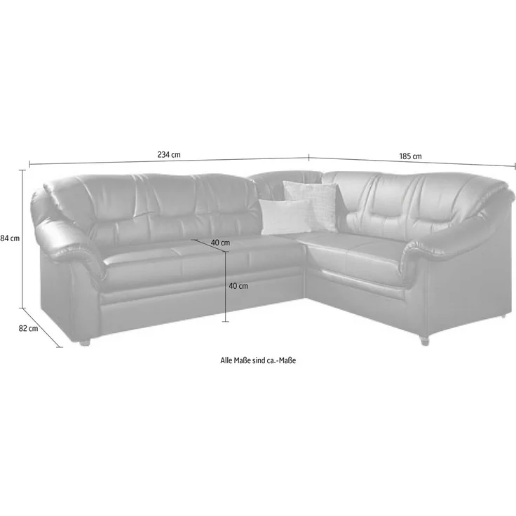 DOMO collection Ecksofa Montana L-Form, wahlweise mit Bettfunktion – Bild 3