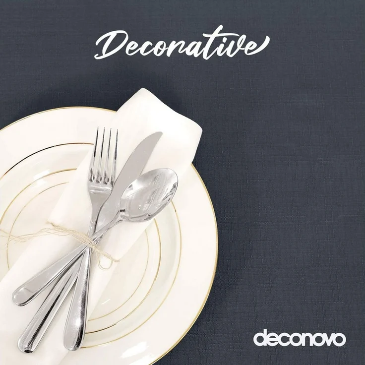 Deconovo Tischdecke Wasserabweisend Tischwäsche Lotuseffekt Tischtuch Leinenoptik (1er Set, 100 % Polyester), fleckabweisend Tischdecke pflegeleicht waschbar Table Cloth rechteckig – Bild 4