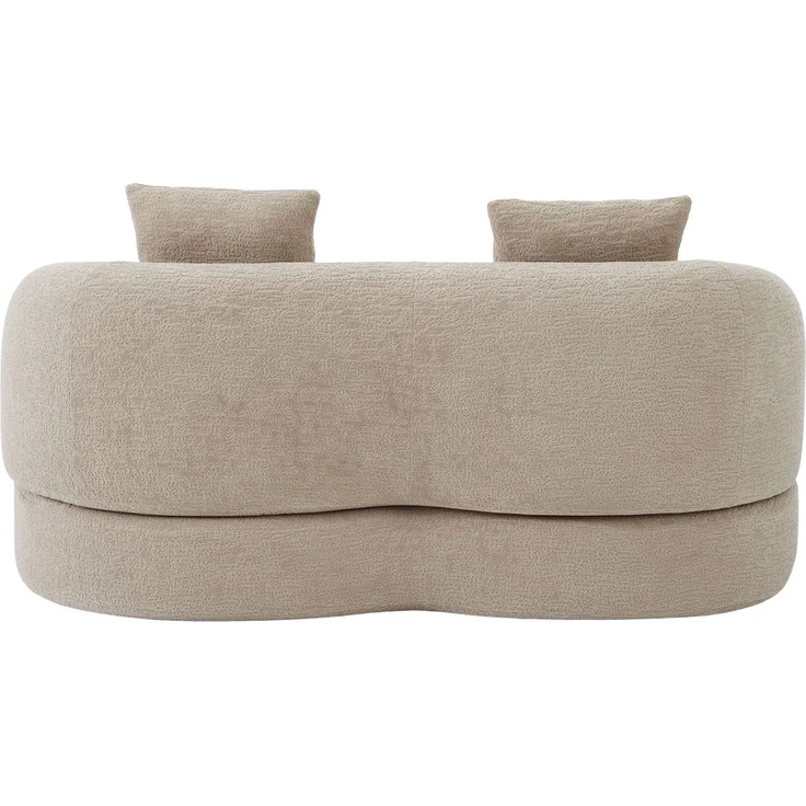 ZUBALIYA Schlafsofa 84x65 cm, mit LED - Beleuchtung, mit Chenille - Bezug, modular aufgebaut, mit Schaumstoffpolsterung – Bild 19