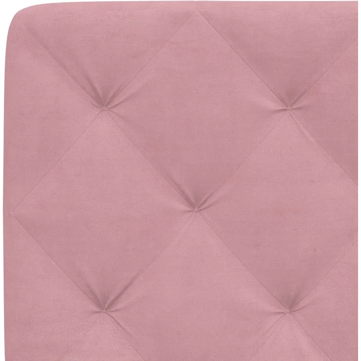 vidaXL Kopfteil-Kissen Rosa 80 cm Samt 374707 – Bild 8