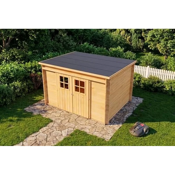 Alpholz Gerätehaus Vera Gerätehaus aus Holz Geräteschrank mit 19 mm Wandstärke Gartenhaus mit Montagematerial – Bild 4