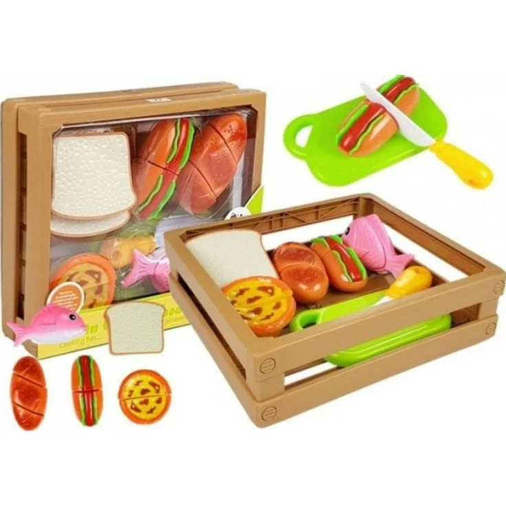 Lean Sport Slicing Hot Dog Fisch in einer Box