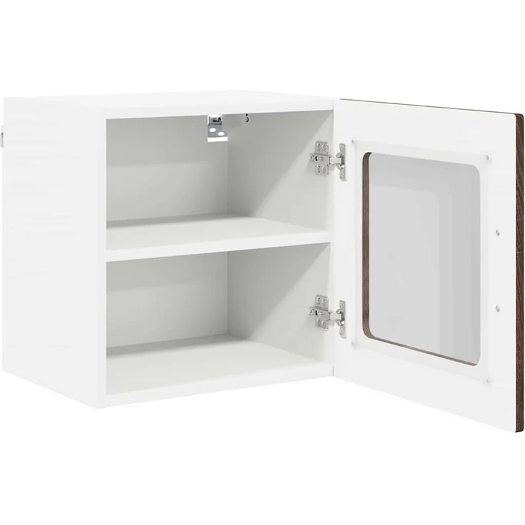 vidaXL Wandglas-Schrank PORTO 2 stk. Braun Eichen-Optik 885200 – Bild 6
