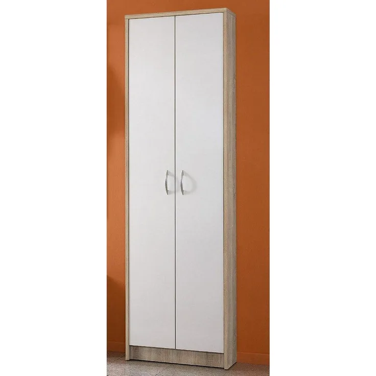 Garderobenschrank >Selene< in Sonoma-Eiche - 55x190x25cm (BxHxT)