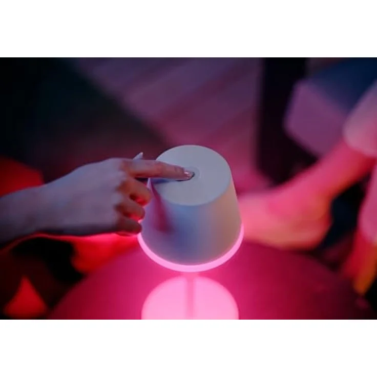 Philips 'Hue Go' Tischleuchte, weiß, White & Color Ambiance, mit Akku – Bild 3