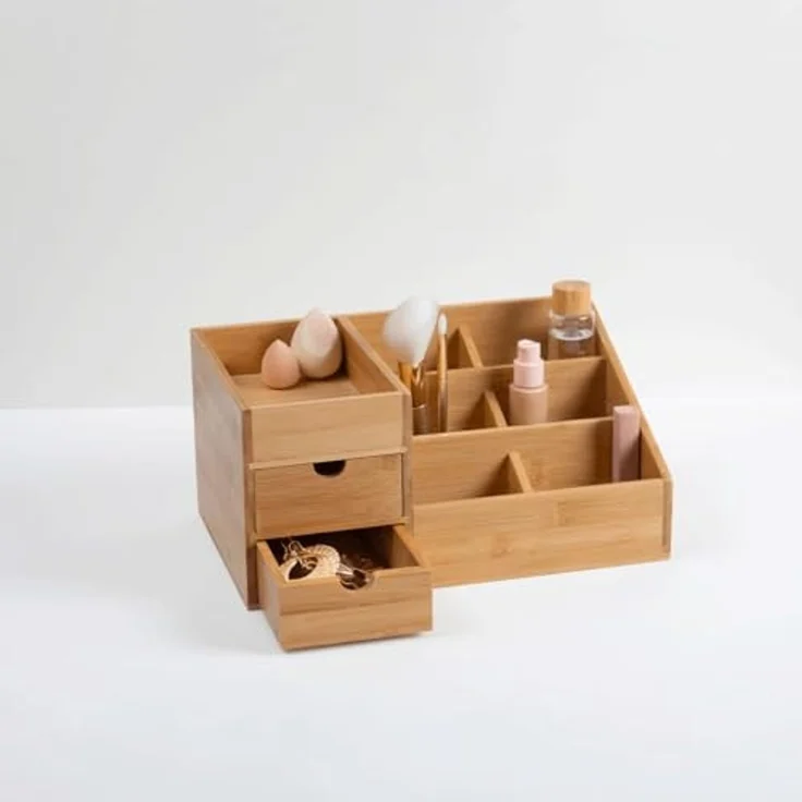 5five Organizer aus Bambus für Kosmetik 3 Schubladen – Bild 7