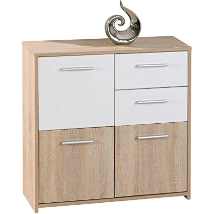'Edsam' Sideboard weiß/ Eiche Dekor – Bild 2