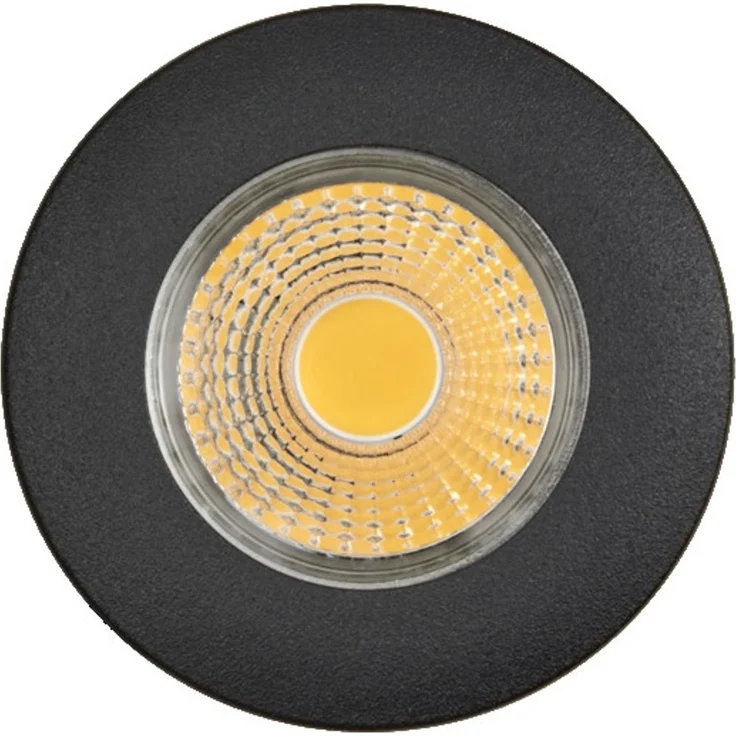 LED Einbauleuchte A 5068 T Flat IP44 schwarz-matt 8W 930 38° dim C - rund - 8W - rund - 3000K - Nobile AG