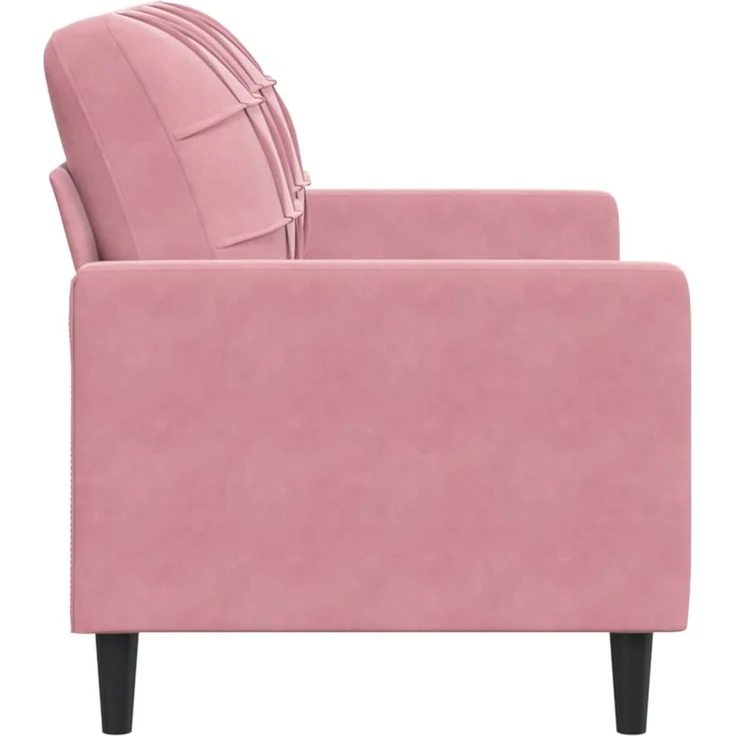vidaXL 2-Sitzer-Sofa Rosa 120 cm Samt 4007617 – Bild 4