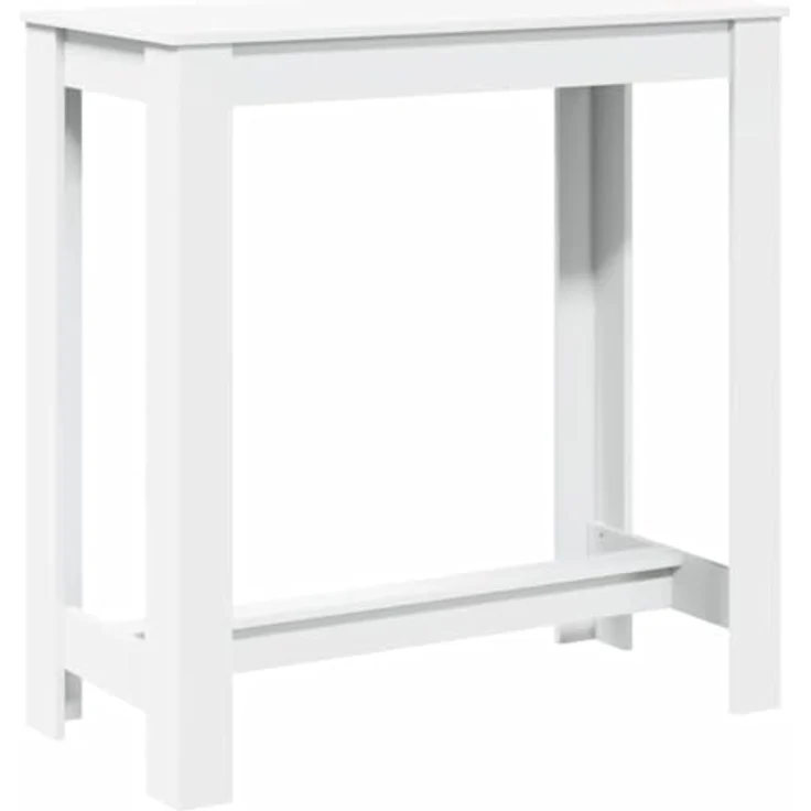 vidaXL Bartisch Weiß 102x50x103,5 cm Holzwerkstoff 854409 – Bild 7
