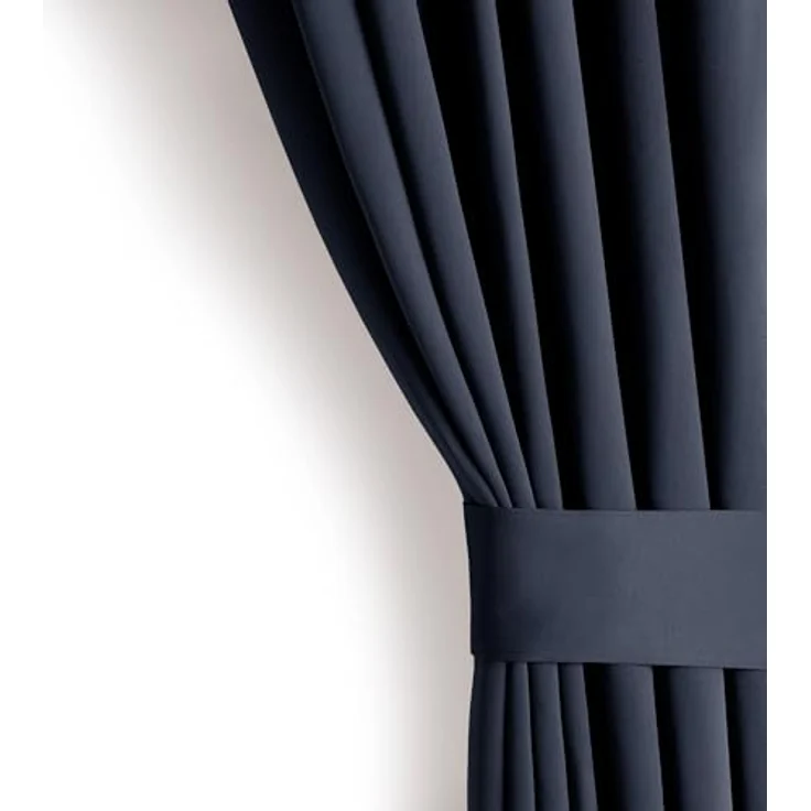 RESTILO Blackout Vorhang 140x245 cm Indigo 1 St. Ösenschal Verdunkelungsvorhang Blickdicht Fensterdekoration Dekoschal Dekorvorhang Blackout – Bild 5