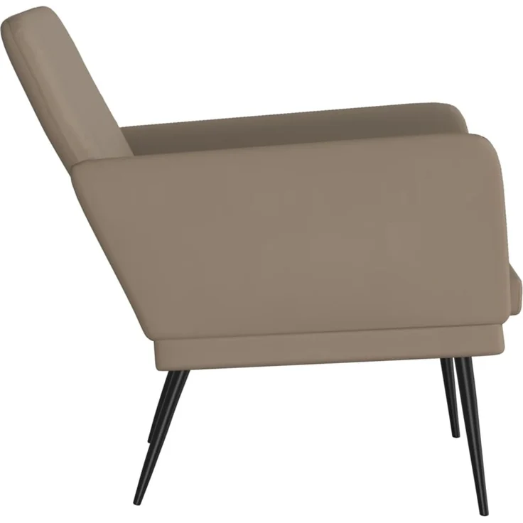 Sessel wohnzimmer, Relaxsessel Cappuccino-Braun 61 x 78 x 80 cm Kunstleder – Bild 4
