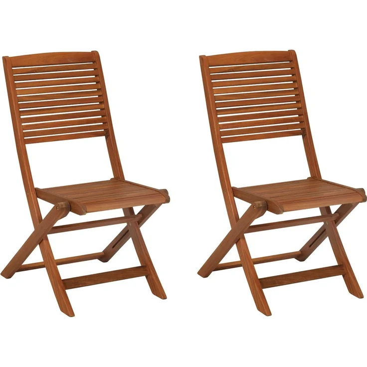 Bali Gartenstuhl, klappbar, 2er Set, Akazie – Bild 1