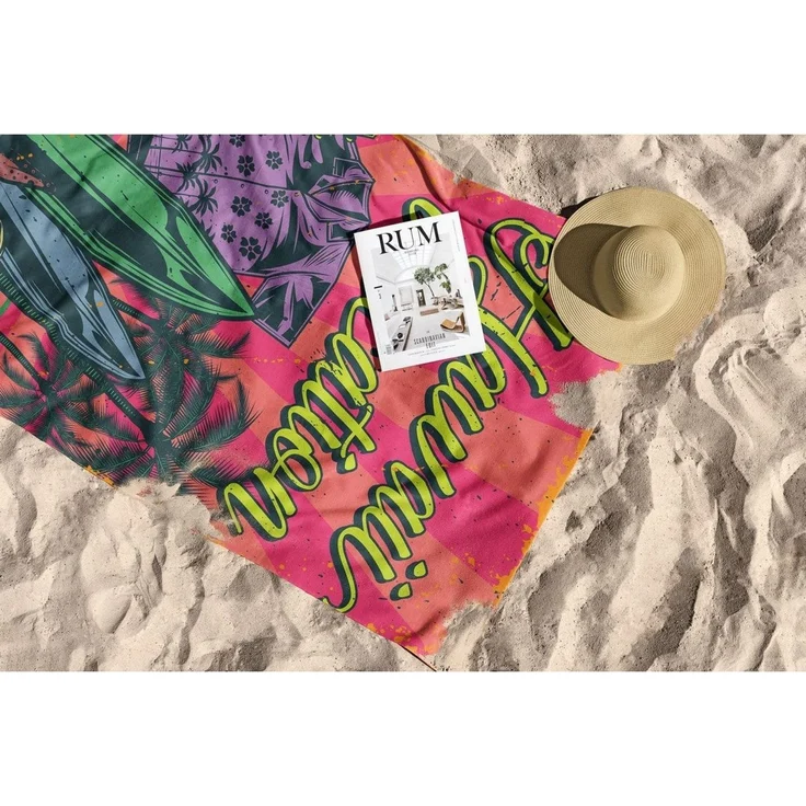 Mijolnir 'Hawaii Vacation 70' Strandtuch, Mehrfarbig, 70 x 130 cm – Bild 5