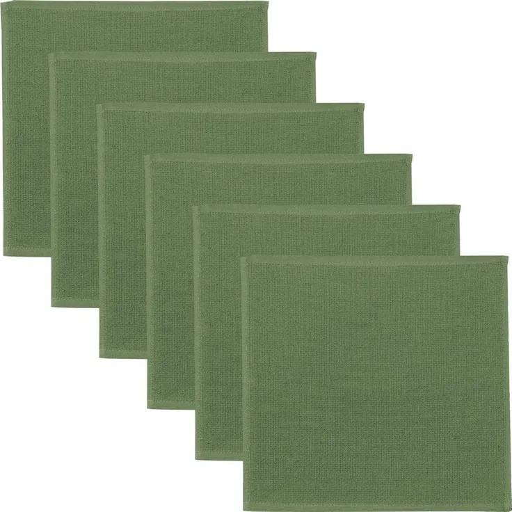 Erwin Müller Geschirrtuch Spültuch 6er-Pack, Baumwolle Uni