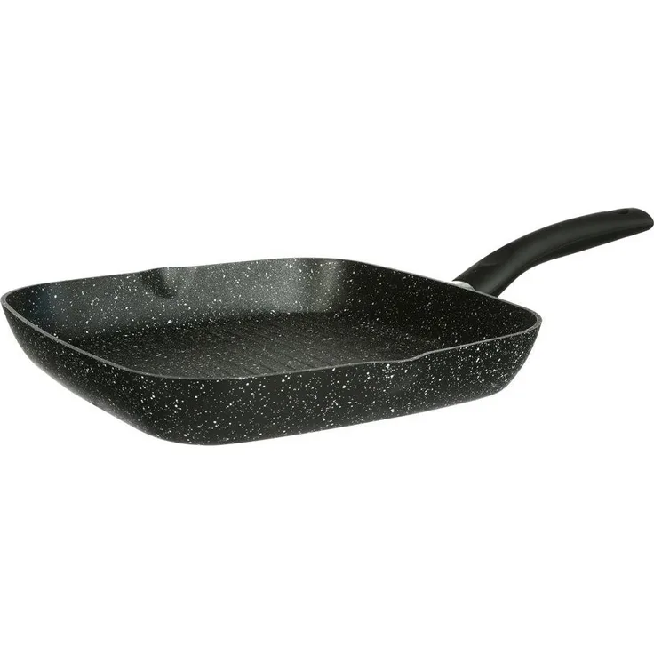 GRILL, DURCHMESSER 28 CM, GESCHMIEDETES ALUMINIUM "STEIN"