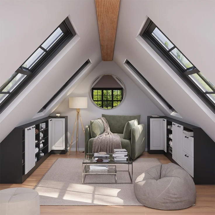 Eck-Küchenschrank für Dachschrägen R-Line Weiß Landhaus 75.6 cm mit 1 Tür Vicco – Bild 5