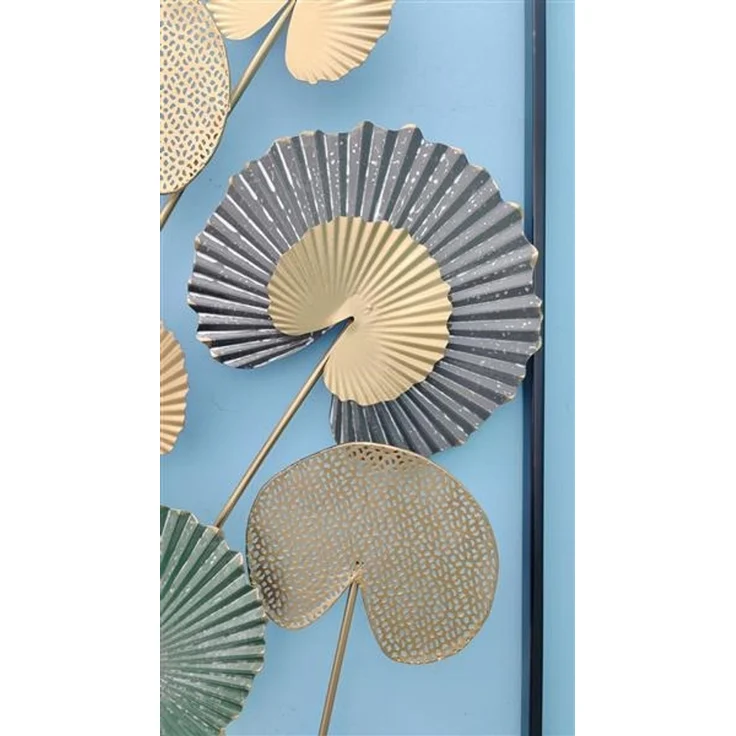 Dekoleidenschaft Metallbild 3D Wandbild "Blätter" oder "Gingko" aus Metall, verschiedene Modelle, Blätter, Wanddeko, Wandschmuck, Bild für Wohnzimmer, Flur, Schlafzimmer – Bild 7