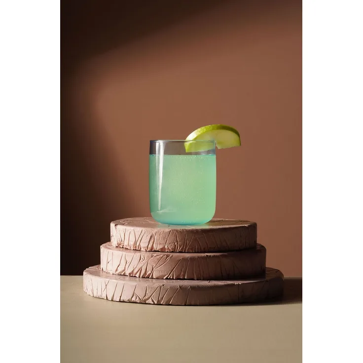 Hermia Concept 'F10000059' Gläser-Set (6-teilig), Türkis, 6,7 x 6,7 x 9 cm, 280 ml