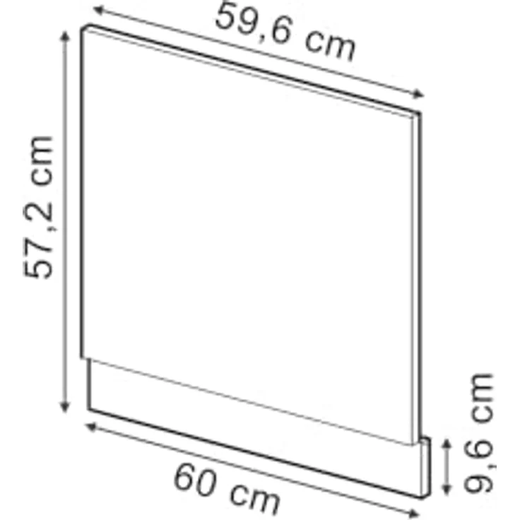 Vicco Geschirrspülerblende "R-Line", Mint Landhaus/Weiß 60 cm | MDF-Front · Ohne Arbeitsplatte · ✓ Passend zur Küchenfront · ✓ Frei kombinierbar · Einfache Integration – Bild 3
