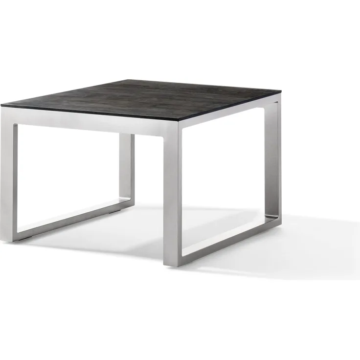Gartentisch >Lounge< in Beton dunkel, graphit - 60 x 44 x 60 (BxHxT)