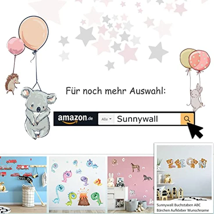 Sunnywall Wandtattoo Zug blau Wandsticker Wandtattoo (3 St), konturgeschnitten – Bild 7