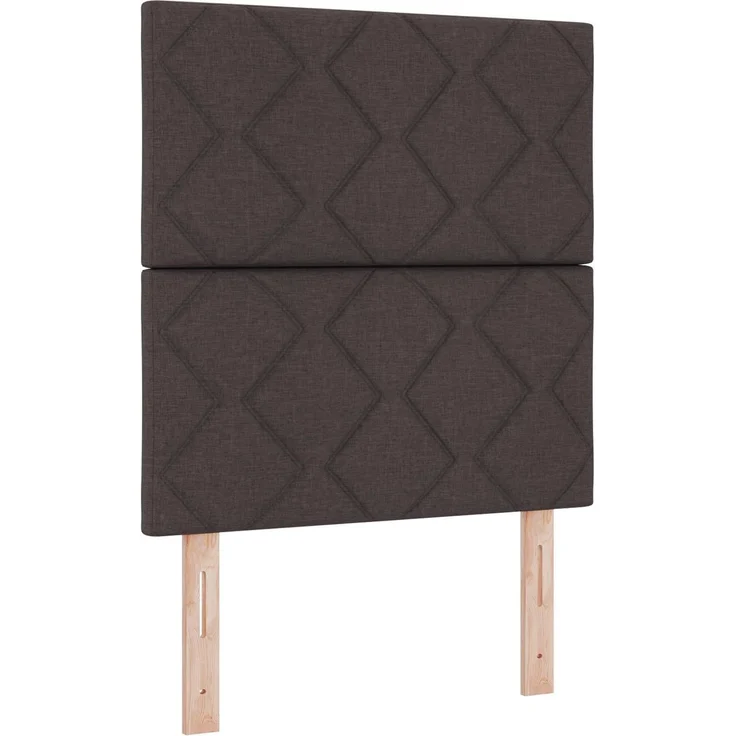 vidaXL Boxspringbett mit Matratze Dunkelbraun 80 x 200 cm Stoff 3455227 – Bild 5