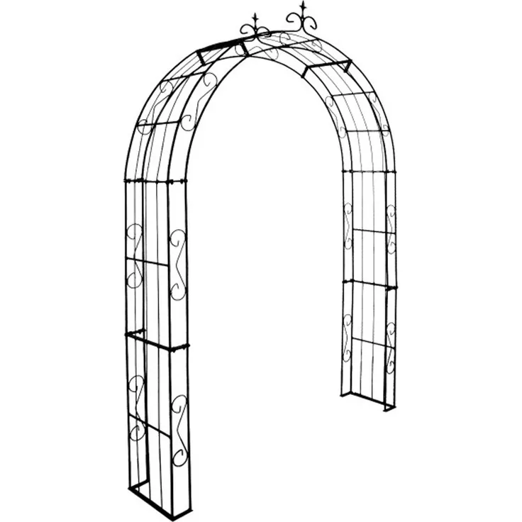 GardenAndPools Rosenbogen PARIS Lilie Spitze 160cm Edelrost