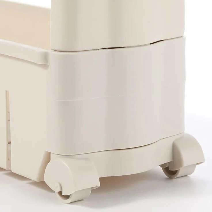 Servierwagen Küchenwagen Rollwagen Regalsystem mit Rollen mDesign Regal Taupe – Bild 3