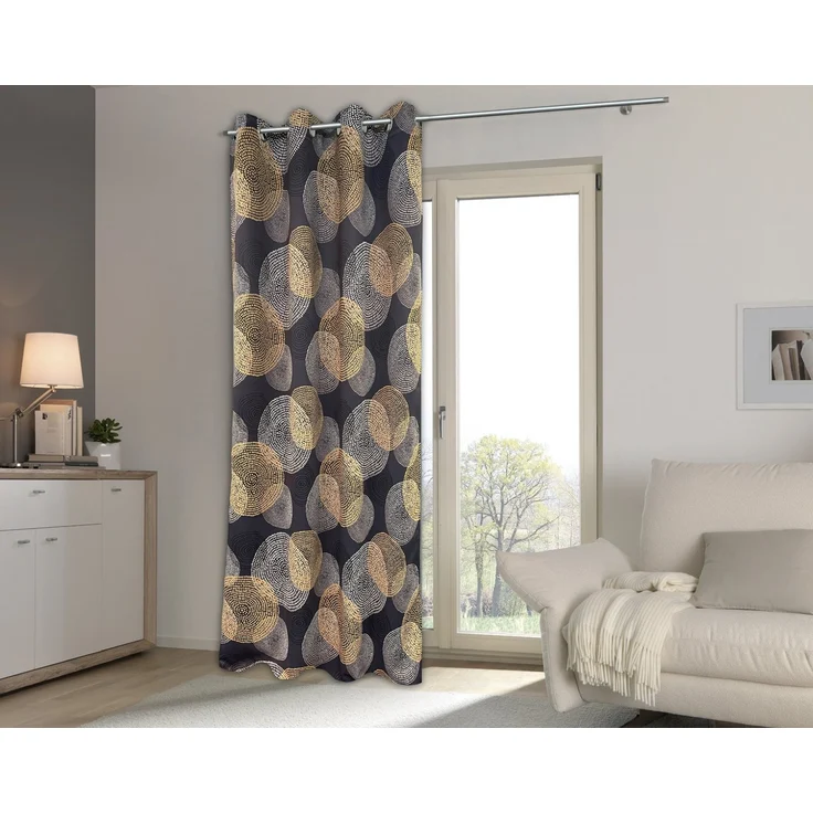 HOME WOHNIDEEN Ginny 245 X 135 cm 1x Fertigdeko Anthrazit – Bild 1