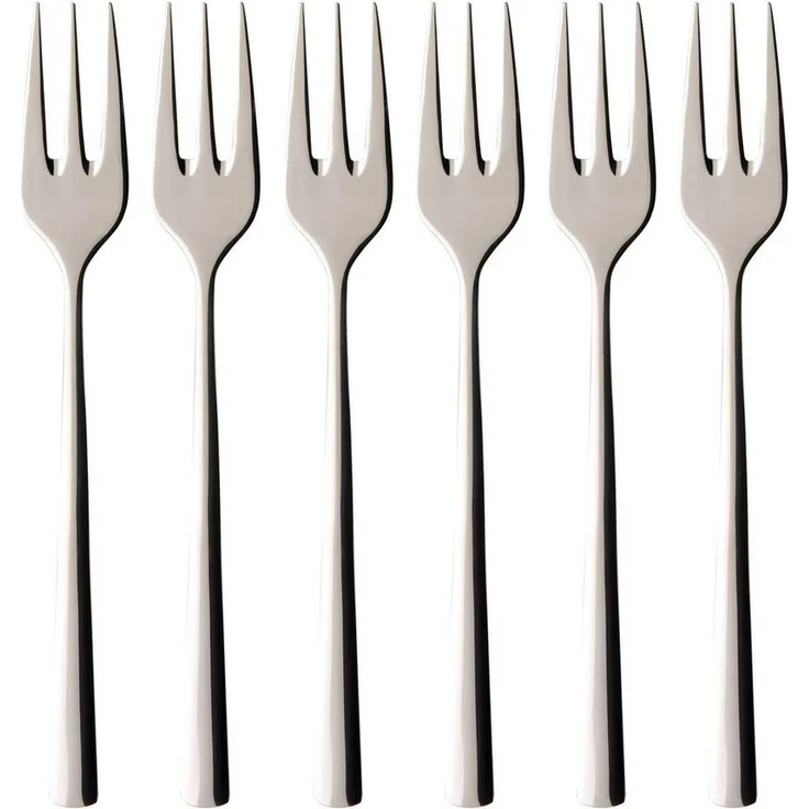 Villeroy & Boch Besteck-Set Piemont Kuchengabel Set 6tlg (6-tlg), 6 Personen, Edelstahl – Bild 1