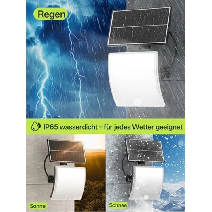 YICAIZI Solarlampen für Außen mit Bewegungsmelder,5 Modus solar wandleuchte aussen mit Fernbedienung,IP65 Wasserdicht,Einstellbarer Winkel solarlampen für Außen Wand für Garage, Garten, Hof,2 Stück – Bild 6