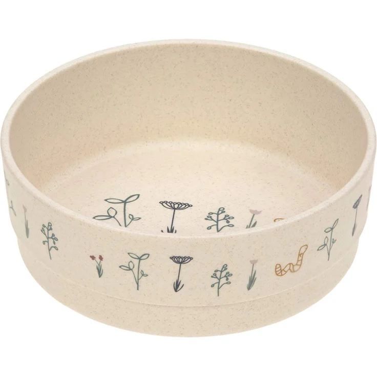LÄSSIG Kinder Schüssel Schälchen Kindergeschirr ohne Melamin, BPA-frei, für Spülmaschine und Mikrowelle/Bowl Garden Explorer