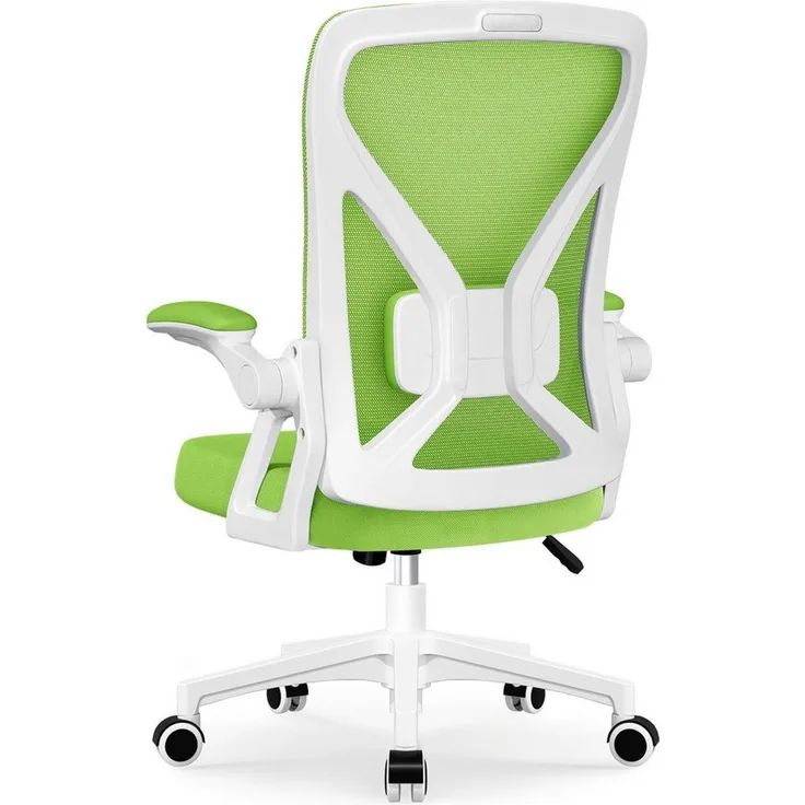 Adormii Bürostuhl Ergonomischer Bürostuhl mit klappbaren Armlehnen und Rückenlehnen (Drehstuhl mit Drehbare, höhenverstellbarer Kopfstütze, geräuscharme Rollen, 90°-135° Wippfunktion Bürostuhl, belastbar bis 150kg, Netz atmungsaktiv, Chefsessel), Leise...