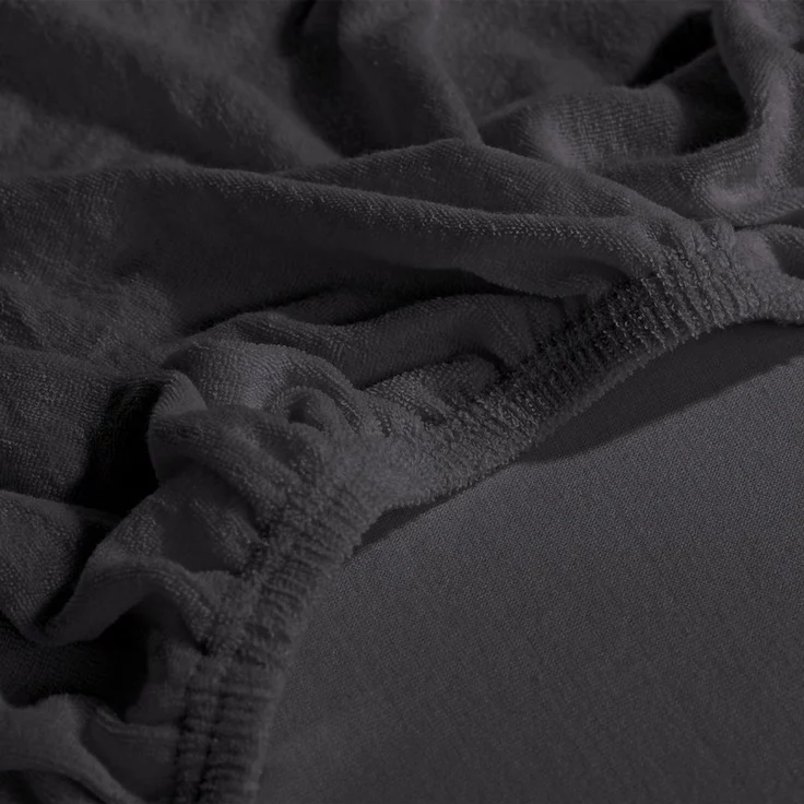 Erwin Müller Spannbettlaken Spannbettlaken "Erding", Frottee, Gummizug: Rundumgummi, (1 Stück), Frottee-Stretch Uni – Bild 3