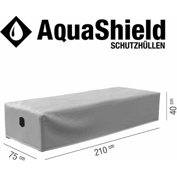 Siena Garden AquaShield Liegenhülle - hellgrau, Polyester (D41178) – Bild 4