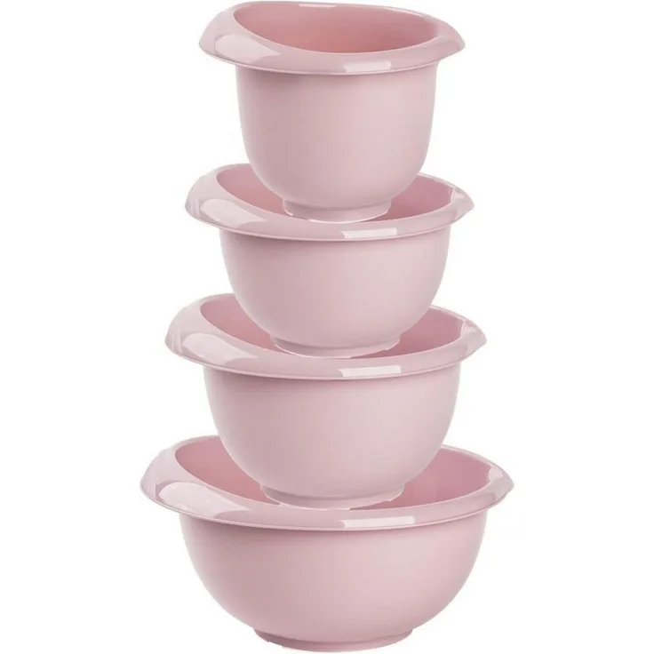 Engelland Rührschüssel Backschüssel-Set, Kunststoff, (Vorteils-Set, 4-tlg), spülmaschinengeeignet, mikrowellengeeignet, Ausgusslippe