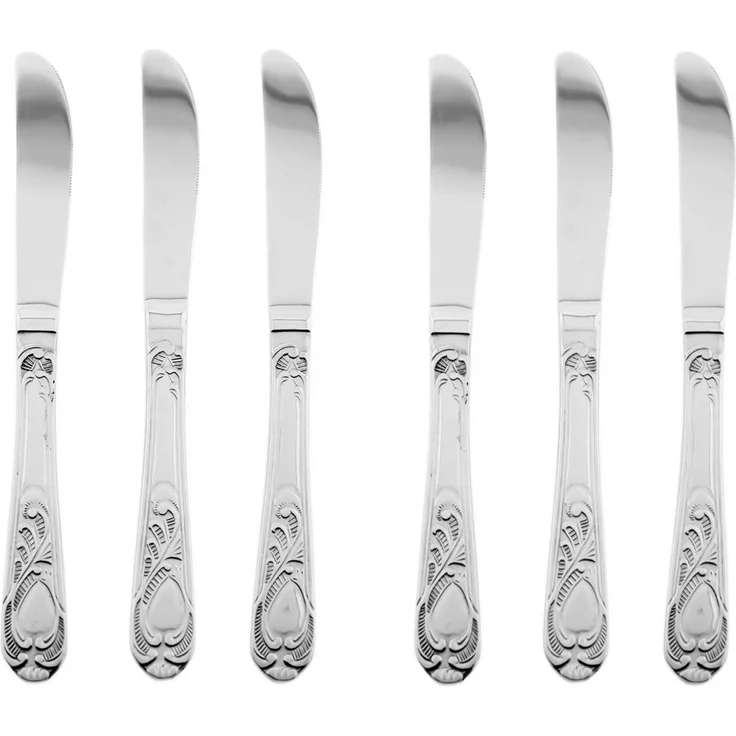 Rococo 30-teiliges Besteckset aus hochwertigem 18/10-Edelstahl - Silber – Bild 10
