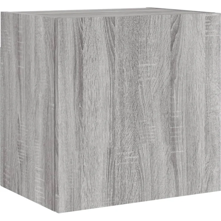 TV-Wandschrank, TV-Hängeboard Fernsehschrank Grau Sonoma 40,5x30x40 cm Holzwerkstoff – Bild 2