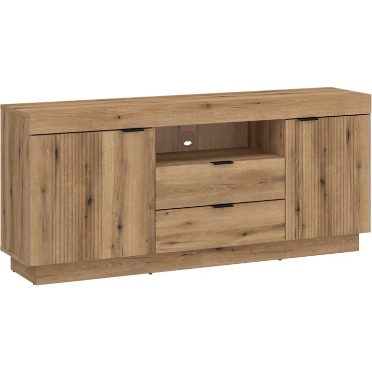 Lowboard >DELAMAR< in Coast Evoke Eiche Dekor - 146x66,6x39,6 (BxHxT) – Bild 1