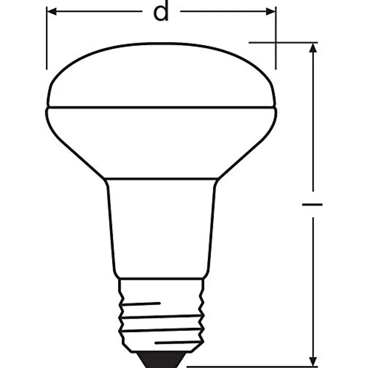 OSRAM LED-Reflektor E27 R80, 8,5W warmweiß, 36° Abstrahlwinkel – Bild 10