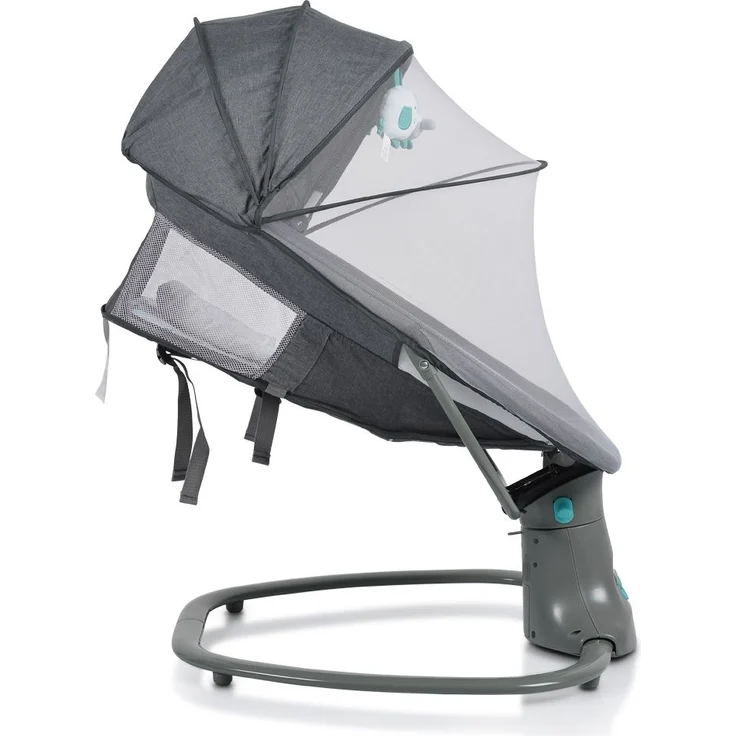 Moni Babywippe Axel 3 in 1 Schaukelfunktion Stubenwagen, Fernbedienung, Melodien grün – Bild 4