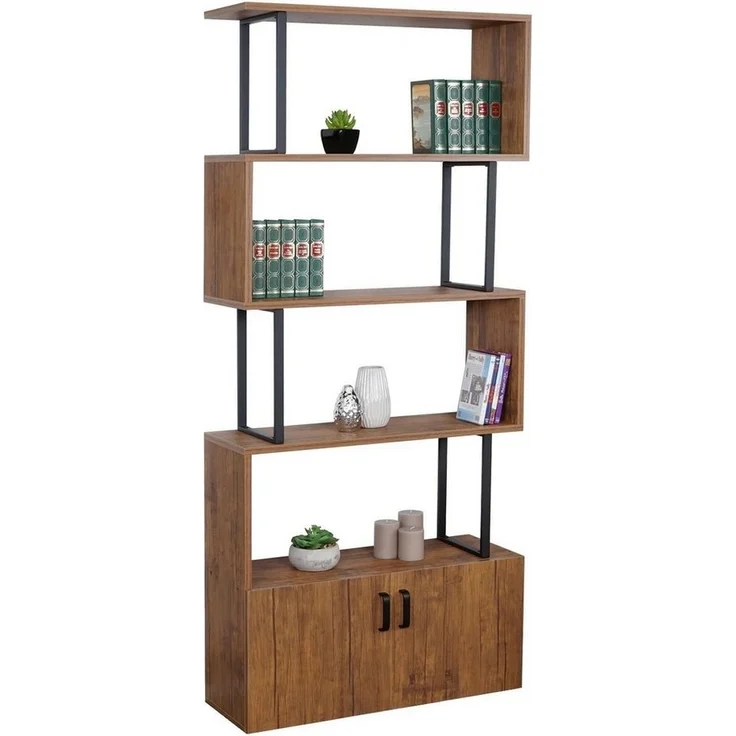 MCW Bücherregal MCW-A27B, Oberfläche und Innenflächen mit 3D-Struktur, Inklusive Bodenschoner – Bild 2