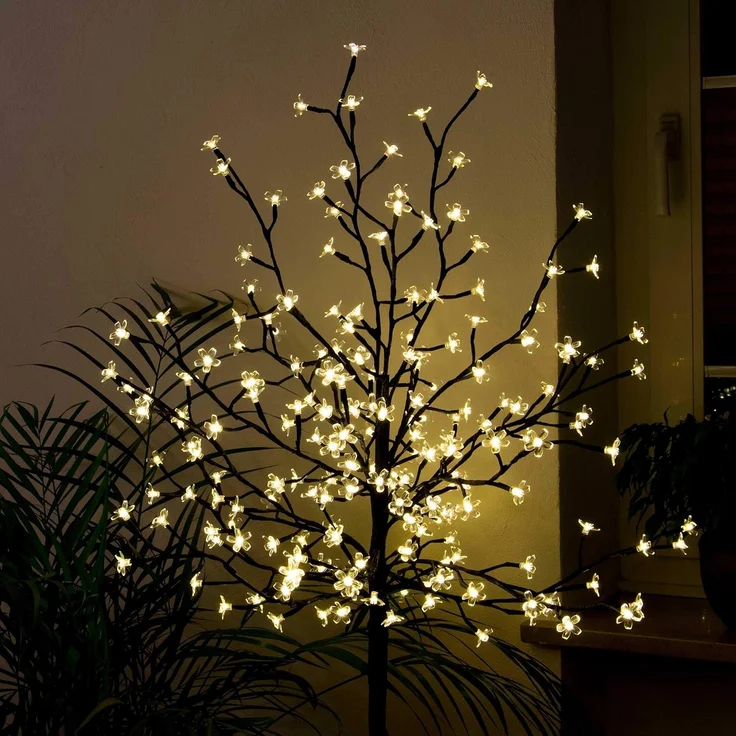 Nipach LED-Lichterkette BA11639 LED Lichterbaum 200 Blüten 150cm – Bild 4