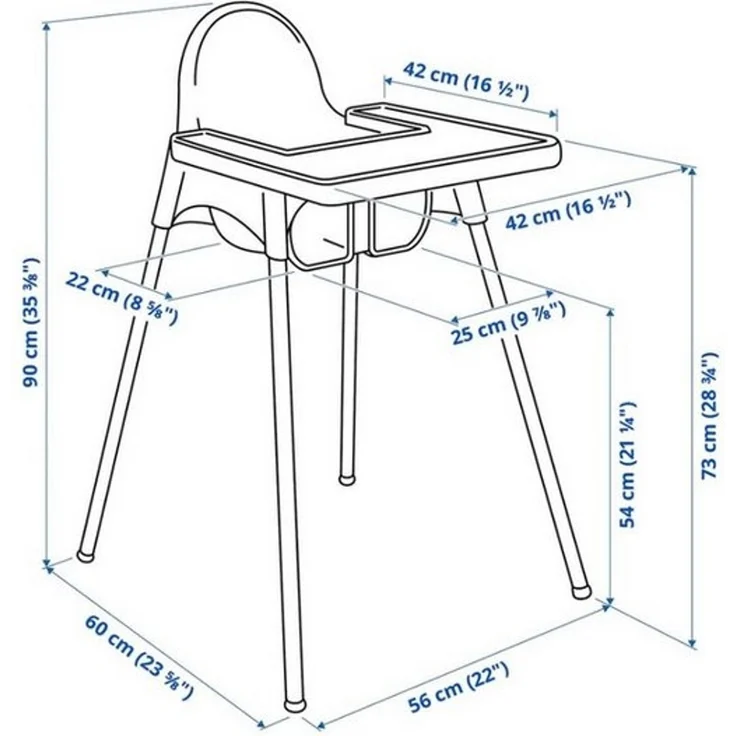 IKEA Kinderstuhl IKEA ANTILOP Kinderstuhl mit Tablett – Bild 3