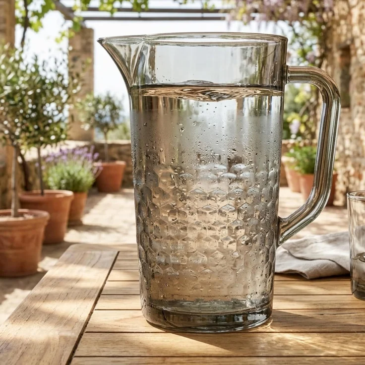 Ritzenhoff & Breker Favo Krug Glas 1,2 l braun – Bild 2