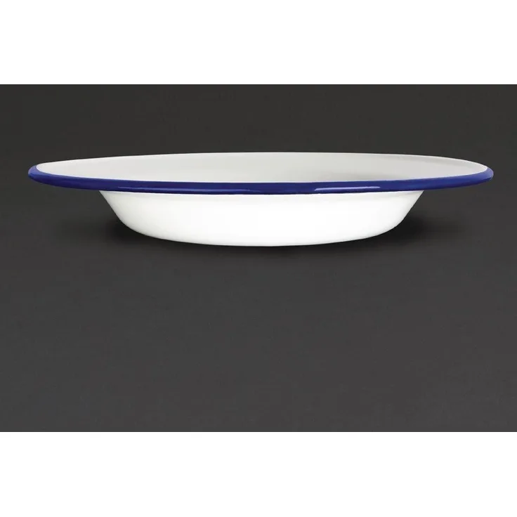 6 x Olympia Emaille Suppenteller 245 mm 9 1 2 (Dia) Service Küche Geschirr